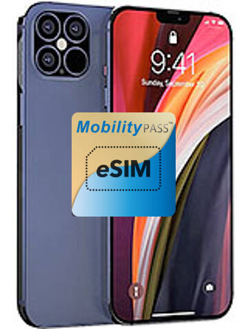 Universal eSIM for iPhone 12 Pro Max, immediate eSIM online activation